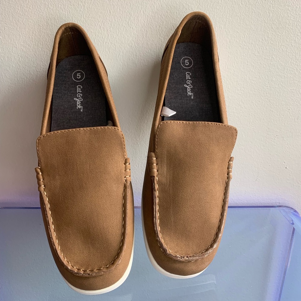 Cat & Jack Tan Slip-On Loafers